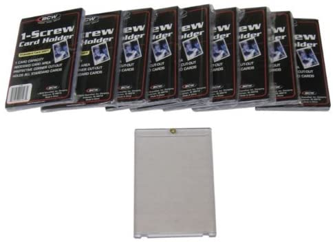BCW 1-Screw 20 Pt Trading Card Holder - 10 Ct