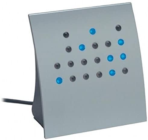 Crystal Blue "Powers Of 2" BCD & Direct Binary Clock (Silver W/Blue LEDs)
