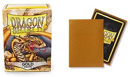 Dragon Shield Matte Gold Standard Size 100 Ct Card Sleeves Individual Pack