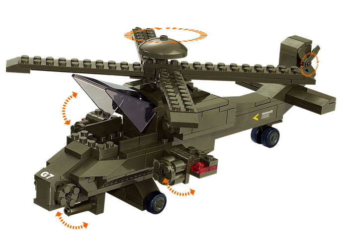 Sluban Army Military Helicopter Building Block Set - Lego Compatible – Blue  Forest Market