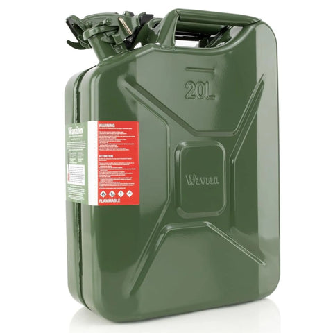 Wavian 20L Metal Jerry Can – Green | Premium Fuel Storage