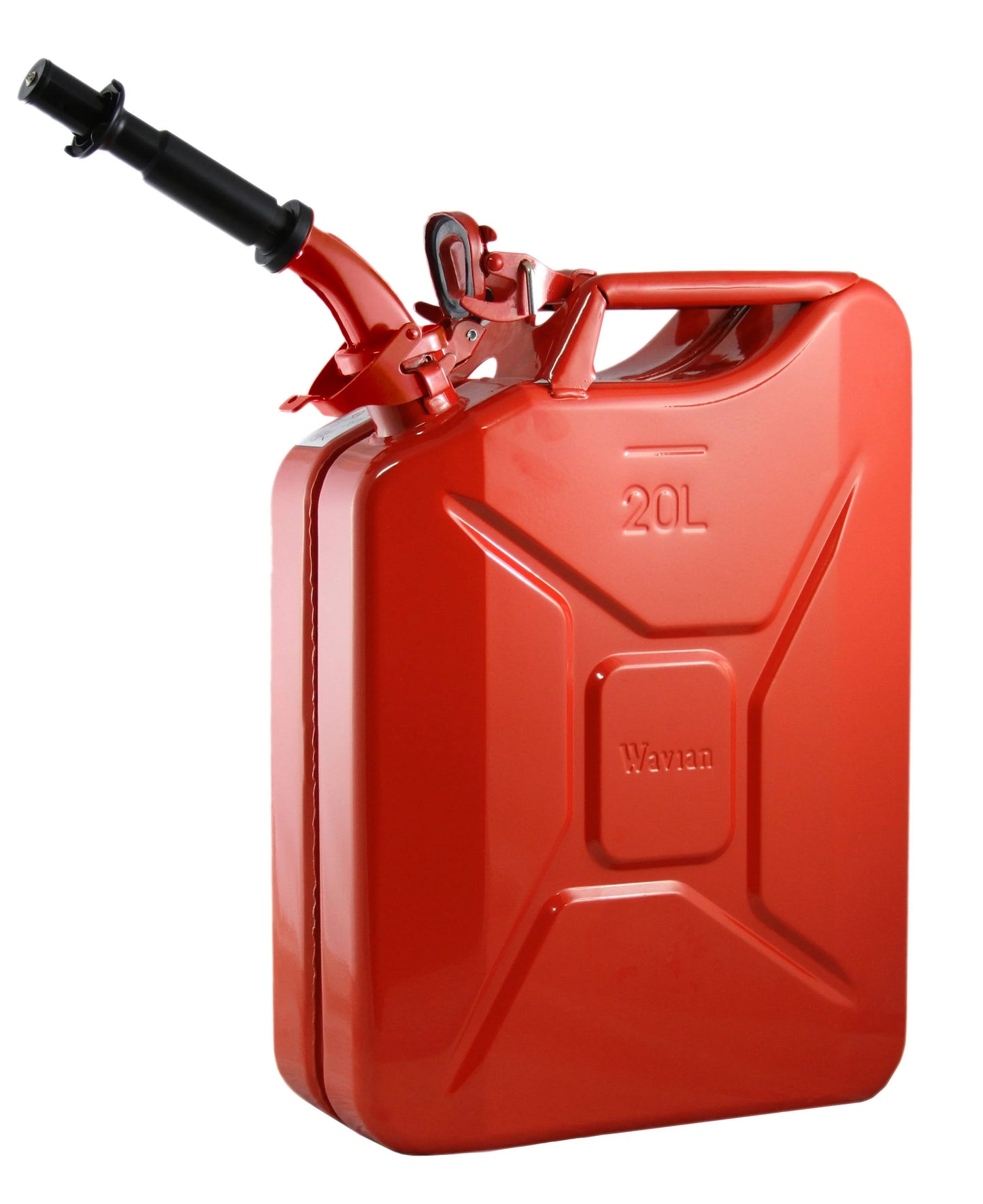 Wavian 20L Metal Jerry Can – Red | Premium Fuel Storage