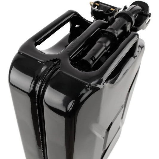 Wavian jerry can ergonomic triple-handle and secure locking pin detail