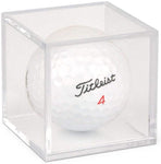 BCW 1 (One) Single Golf Ball Square/Cube - Holder/Display Case!