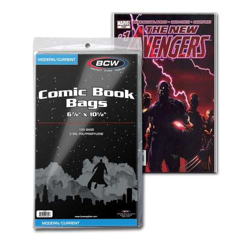 BCW 100 Count Current Comic Book Bags And Boards