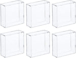 BCW 2-Piece Snap Design Hockey Puck Holder, Clear, 6-Pack