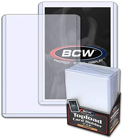BCW 3X4 Premium Toploader Card Holder - 25ct Pack