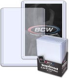 BCW Clear Topload Card Holder For Standard Cards 3" X 4" (50-Count Total)