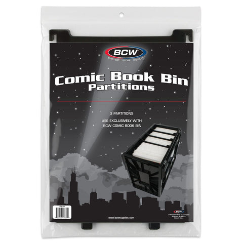 BCW Short Comic Book Bin Partitions - 3 Partitions