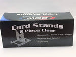 Collectible Storage - Box Of 20 BCW 2-Piece Card Display Stands For Top Loaders, Magnetics, Or Screwdowns