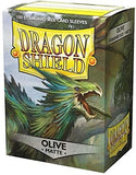 Dragon Shield Matte Olive Green Standard Size 100 Ct Card Sleeves Individual Pack