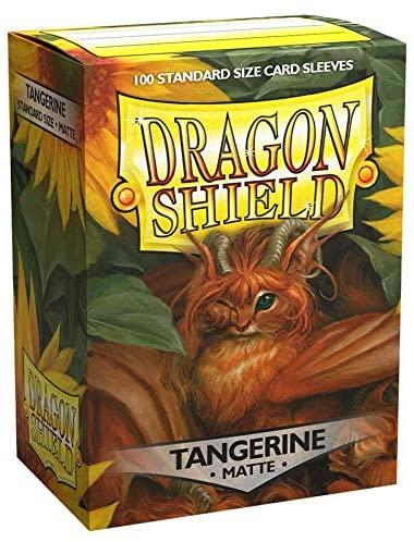 Dragon Shield Matte Tangerine Standard Size 100 Ct Card Sleeves Individual Pack