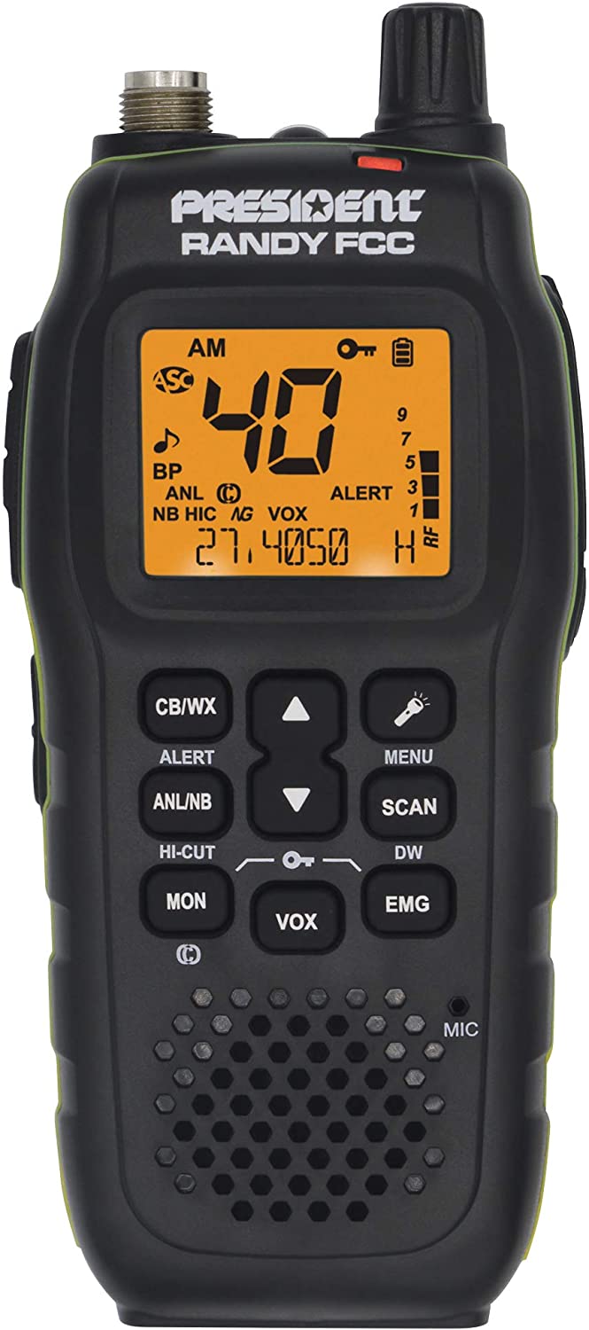 Electronics - President Randy FCC Handheld Or Mobile CB Radio With Weather Channel And Alerts