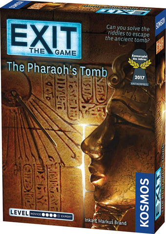 Exit: The Pharaoh's Tomb | Exit: The Game - A Kosmos Game | Kennerspiel Des Jahres Winner | Family-Friendly, Card-Based At-Home Escape Room Experience For 1 To 4 Players, Ages 12+