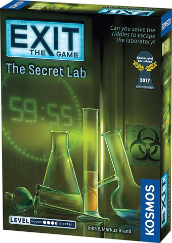 Exit: The Secret Lab | Exit: The Game - A Kosmos Game | Kennerspiel Des Jahres Winner | Family-Friendly, Card-Based At-Home Escape Room Experience For 1 To 4 Players, Ages 12+
