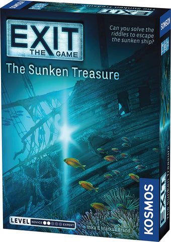 Exit: The Sunken Treasure | Exit: The Game - A Kosmos Game | Family-Friendly, Card-Based At-Home Escape Room Experience For 1 To 4 Players, Ages 10+