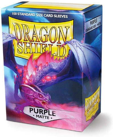 FDragon Shield Matte Purple Standard Size 100 Ct Card Sleeves Individual Pack