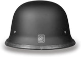 [G1-B (XL)] New Daytona Helmets Motorcycle Half Helmet German- Dull Black 100% DOT Approved