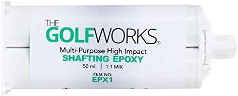 GolfWorks High Strength Epoxy Golf Club Head Shaft Adhesive, 50 Ml.