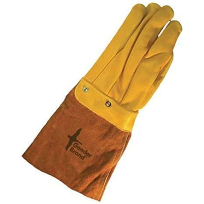 Hardware - Bob Dale 63-1-900-L Extreme Tactical Grain Leather Glove With Kevlar Lined 14" Gauntlet, Large, Yellow
