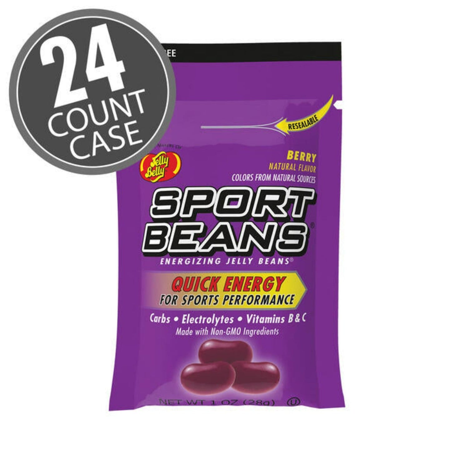 Health & Personal Care - Jelly Belly Sport Beans, Energizing Jelly Beans, Berry Flavor, 24 Pack, 1-oz Each