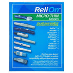 Health & Personal Care - ReliOn Micro-Thin Lancets, 33-Gauge, 100 Count