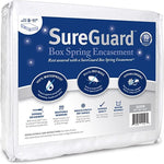 Household Products - Queen Size SureGuard Box Spring Encasement - 100% Waterproof, Bed Bug Proof, Hypoallergenic - Premium Zippered Six-Sided Cover - 10 Year Warranty