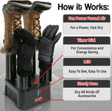 JobSite Mighty Dry Boot Dryer With Timer And Fan, Fast Dry, Helps Prevent Odor