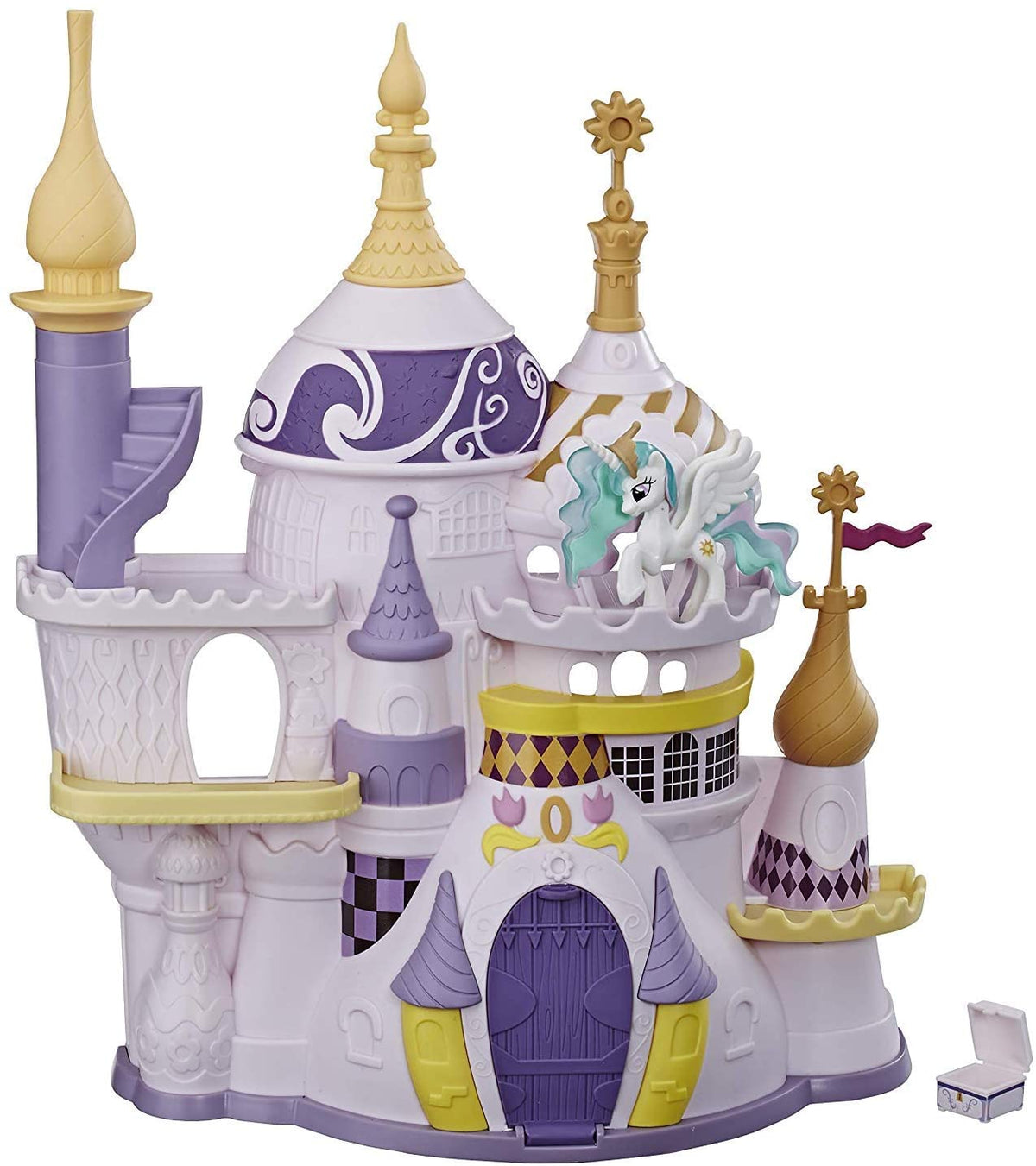 My Little Pony Canterlot Castle Playset With Princess Celestia With 3 Levels Of Play