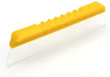 One Pass Super Flex 12" Waterblade Silicone T-Bar Squeegee Yellow For Cars, Trucks And Motorhomes