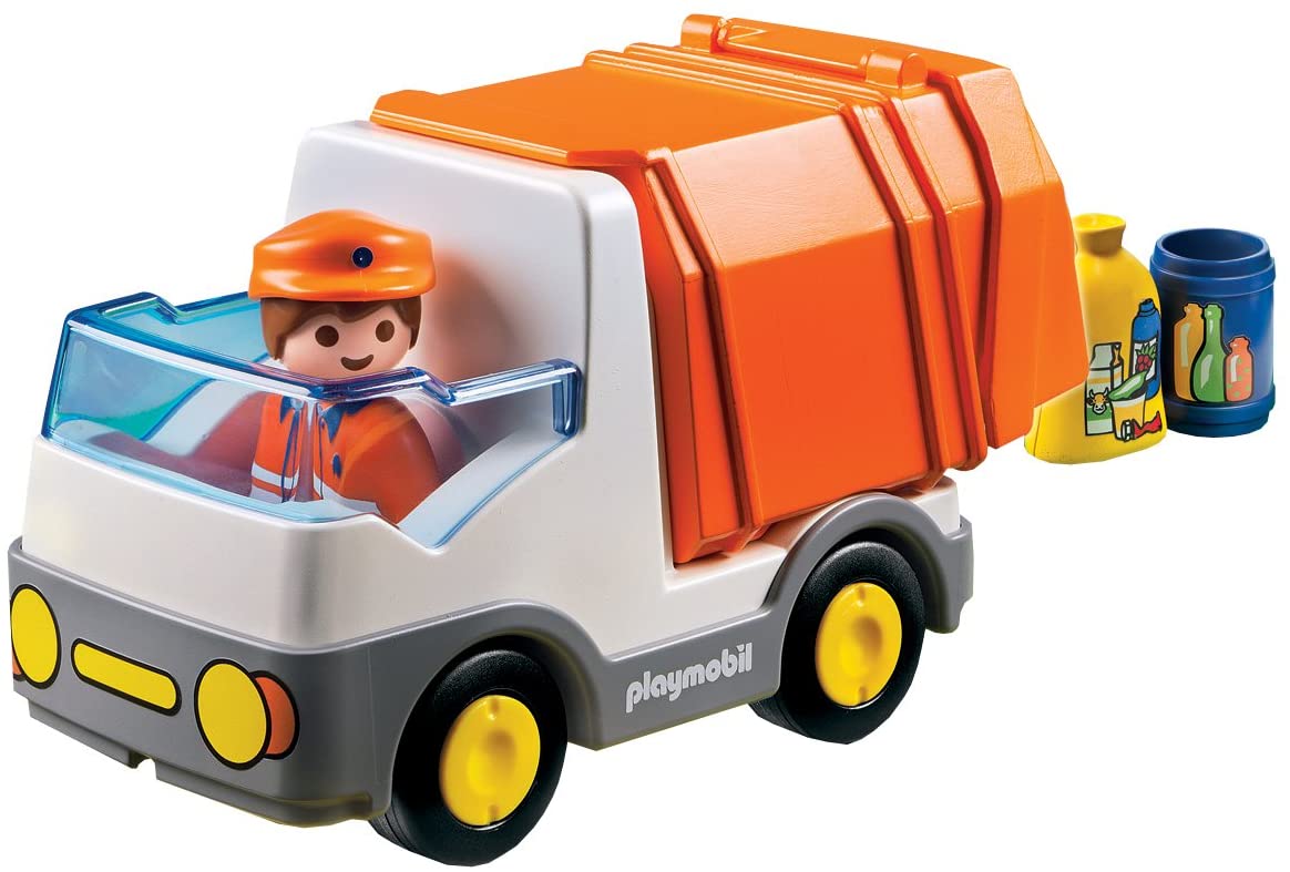 PLAYMOBIL 1.2.3 Recycling Truck, Standard Packaging