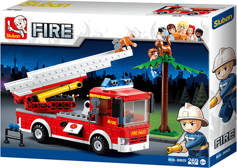 Sluban Fire Truck Building Blocks Set, Lego Compatible 269 Pieces Ages 6+