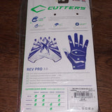 Sports & Outdoors - Cutters Rev Pro 3.0 S452 Football Gloves Medium
