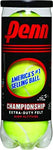 Sports & Outdoors - Penn Championship Tennis Balls - Extra Duty Felt Pressurized Tennis Balls - 1 Can, 3 Balls