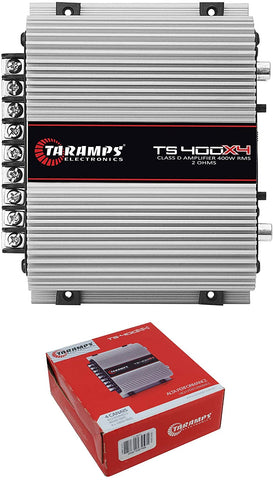 Taramps TS400X4 Full Range 2 Ohm 4 Channel 400W Class D Car Audio Amplifier