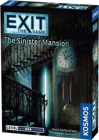 Thames & Kosmos Exit: The Sinister Mansion | Exit: The Game - A Kosmos Game | Family-Friendly, Card-Based At-Home Escape Room Experience For 1 To 4 Players, Ages 12+, Black, Standard