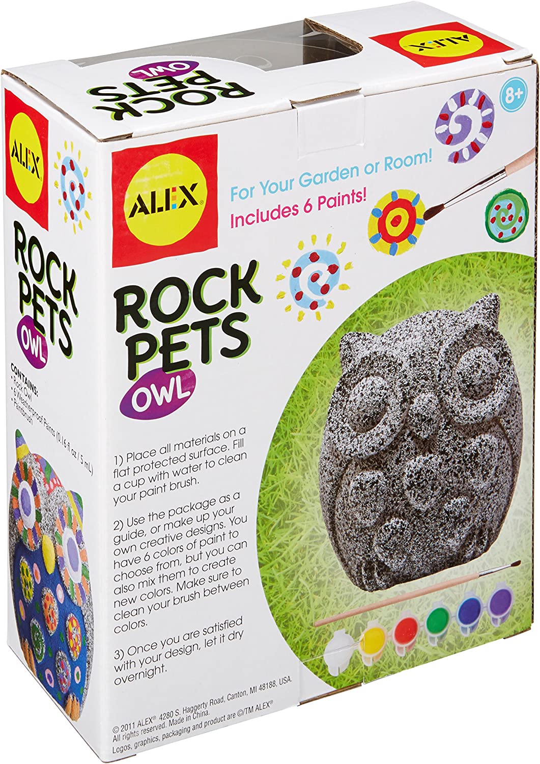 Toys & Games - Alex Rock Pets Owl Kids Art And Craft Activity