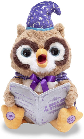 Toys & Games - Cuddle Barn | Octavius The Storytelling Owl 12" Animated Stuffed Animal Plush Toy | Eyes Light Up, Mouth Moves And Head Sways | Wizard Owl Recites 5 Fairy-Tales
