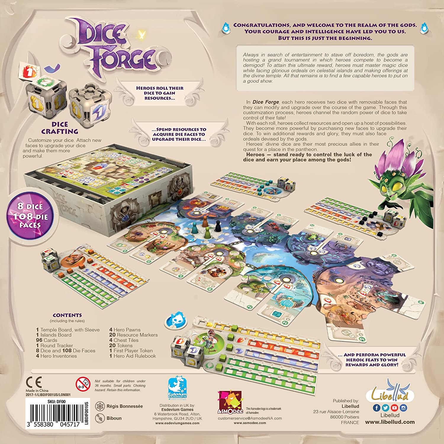 Toys & Games - Dice Forge Board Game | Strategy Game | Dice Crafting Game | Fun Family Game For Adults And Kids | Ages 10+ | 2-4 Players | Average Playtime 45 Minutes | Made By Libellud