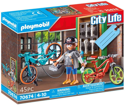 Toys & Games - PLAYMOBIL Bike Workshop Gift Set